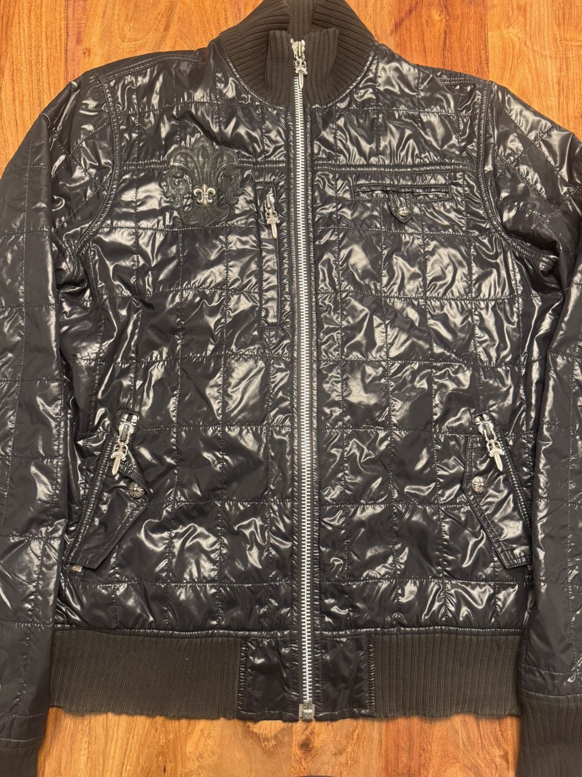 Chrome Hearts chrome hearts fleur bomber jacket Size US XL / EU 56 / 4 - 3 Thumbnail