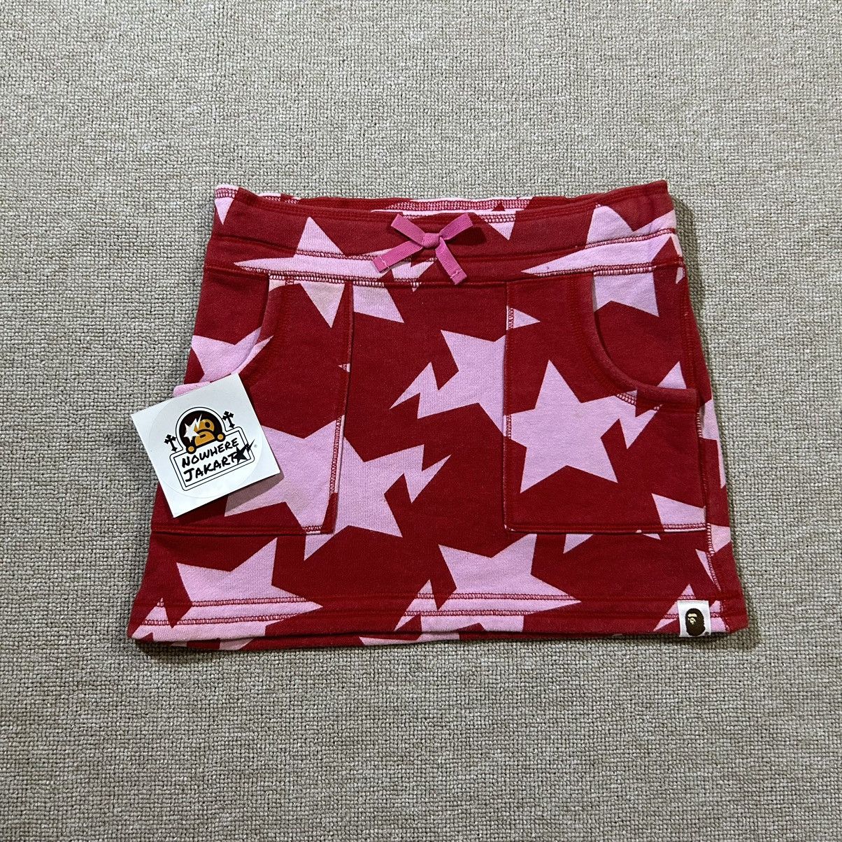 image of Bape Sta Kids Skirt in Red (Size 23)