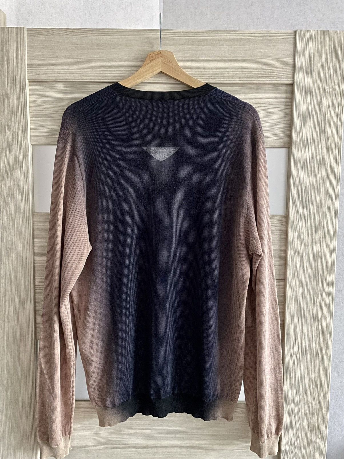 Prada Prada Milano Multi Silk V-neck Lightweight Gradient Jumper Size US L / EU 52-54 / 3 - 3 Thumbnail