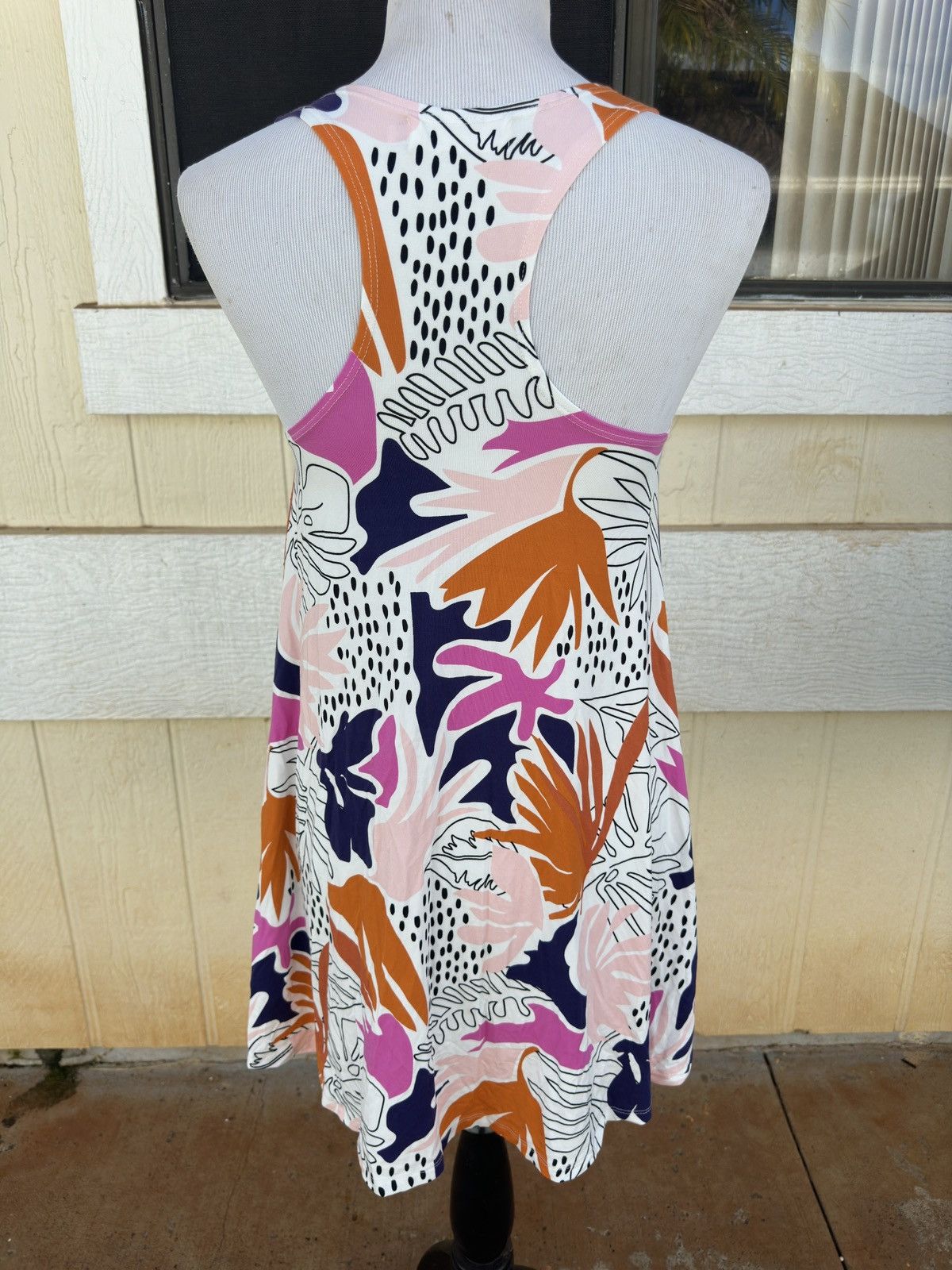 Other Fighting Eel Multicolored Hawaiian Dress Women's Small Size S / US 4 / IT 40 - 2 Thumbnail