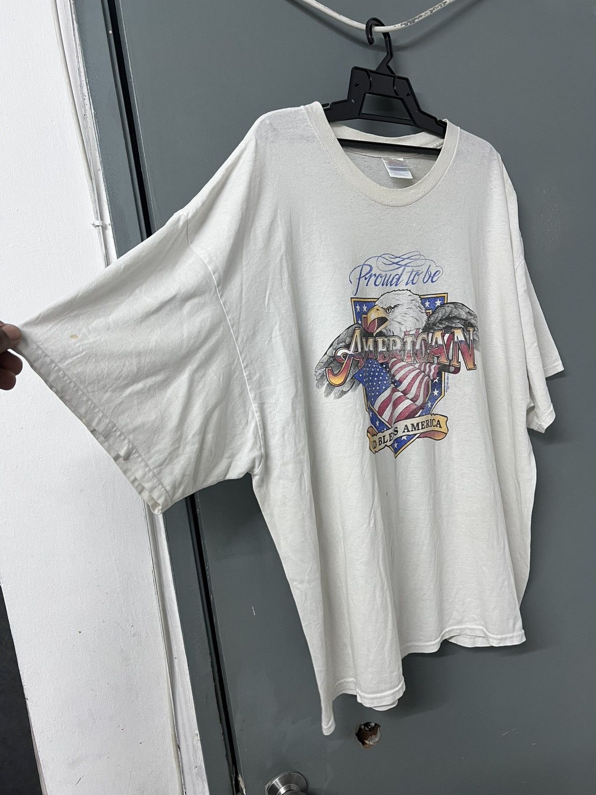 Harley Davidson VINTAGE PROUD TO BE AMERICAN “GOD BLESS AMERICA” PAPER THIN Size US XXL / EU 58 / 5 - 3 Thumbnail