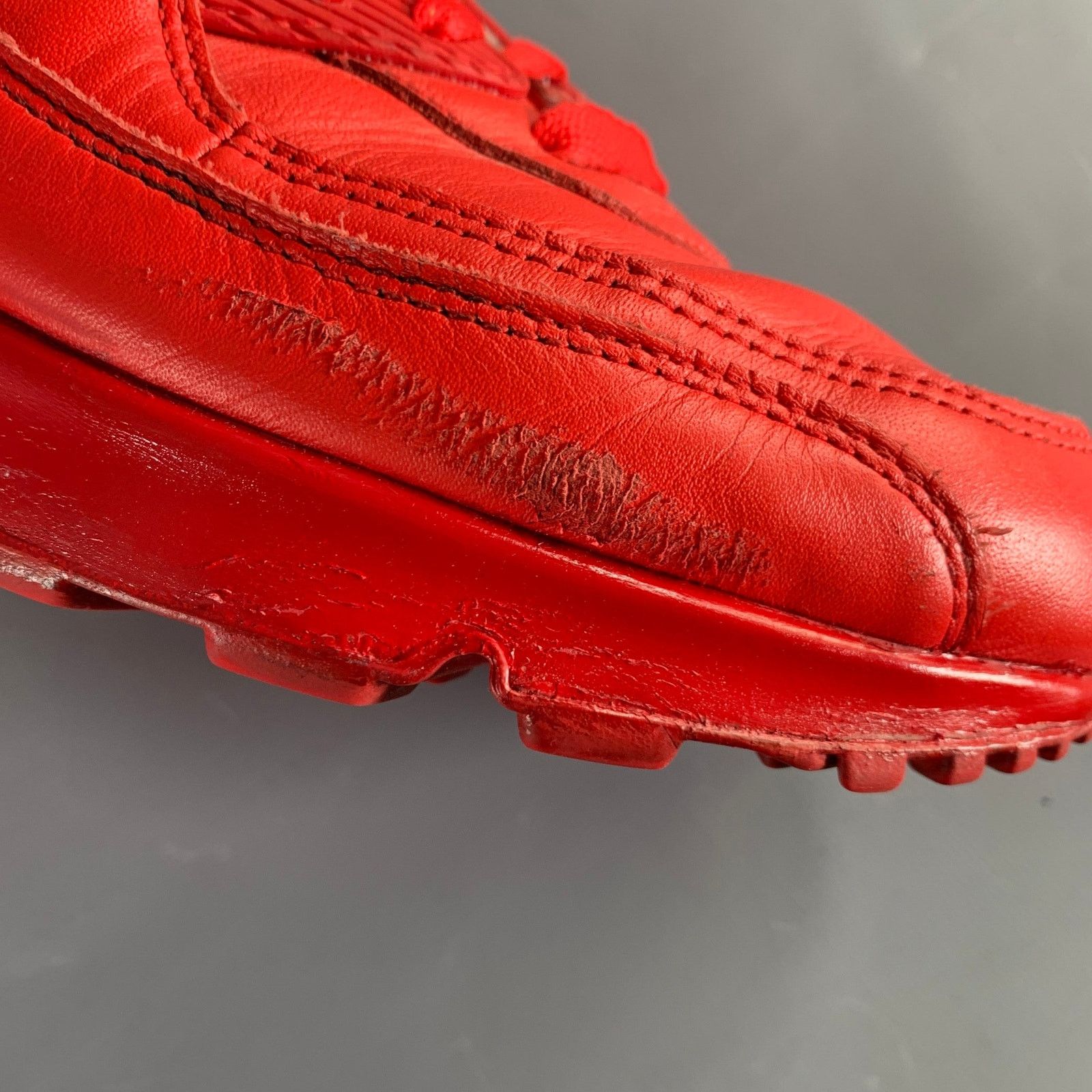 Nike NIKE AIR MAX Size 10 Red Leather Lace-Up Sneakers Size US 10 / EU 43 - 9 Thumbnail
