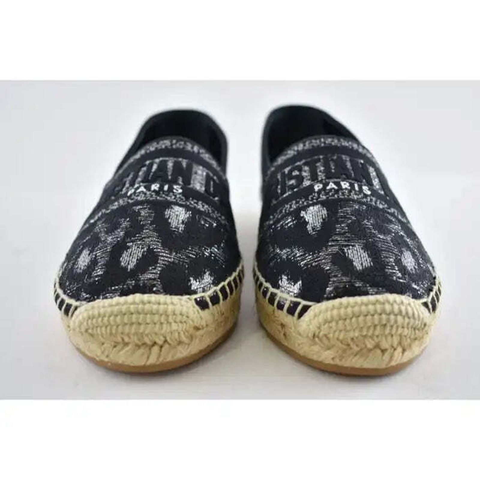 Dior Granville Mizza Lurex Embroidered Logo Espadrille Flat 37 Size US 7 / IT 37 - 6 Thumbnail