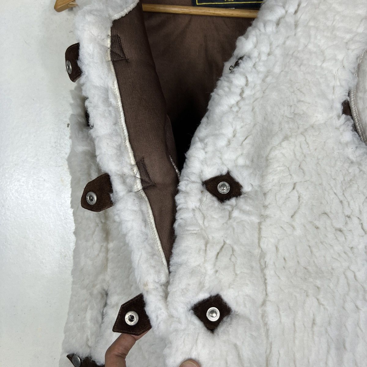 Vintage Equitex Faux Fur Pile Vest Made In England