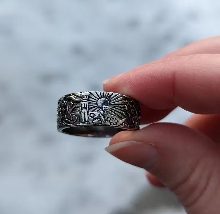 Jewelry Engraved Rings ( size 6-10 ) Size ONE SIZE - 3 Thumbnail