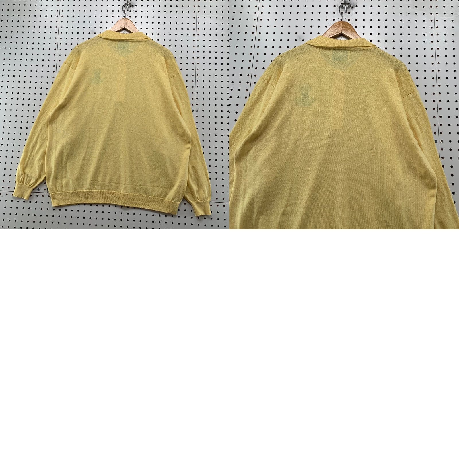 Vintage Vintage St Andrews Woollen Mill Wool Polo Sweater Mens Large Yellow Scotland Size US L / EU 52-54 / 3 - 9 Thumbnail