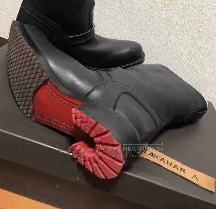 Roen Black Leather Buckle Boots Size 10. Size US 10 / EU 43 - 4 Thumbnail