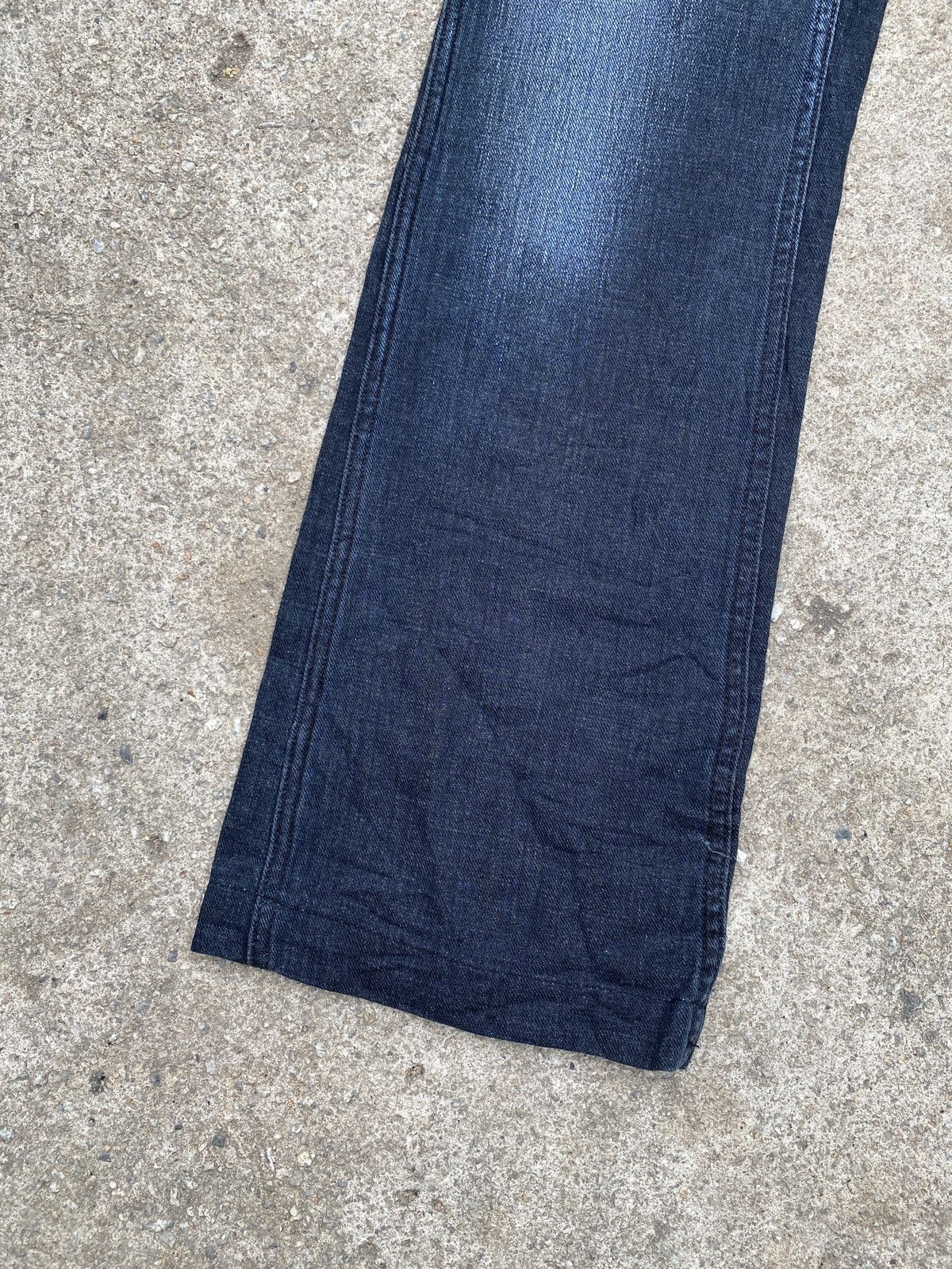 45rpm × Indigo × Japanese Brand 2000s - 45RPM Japan Fatigue Indigo Blue Faded Flare Denim Size US 26 / EU 42 - 4 Thumbnail