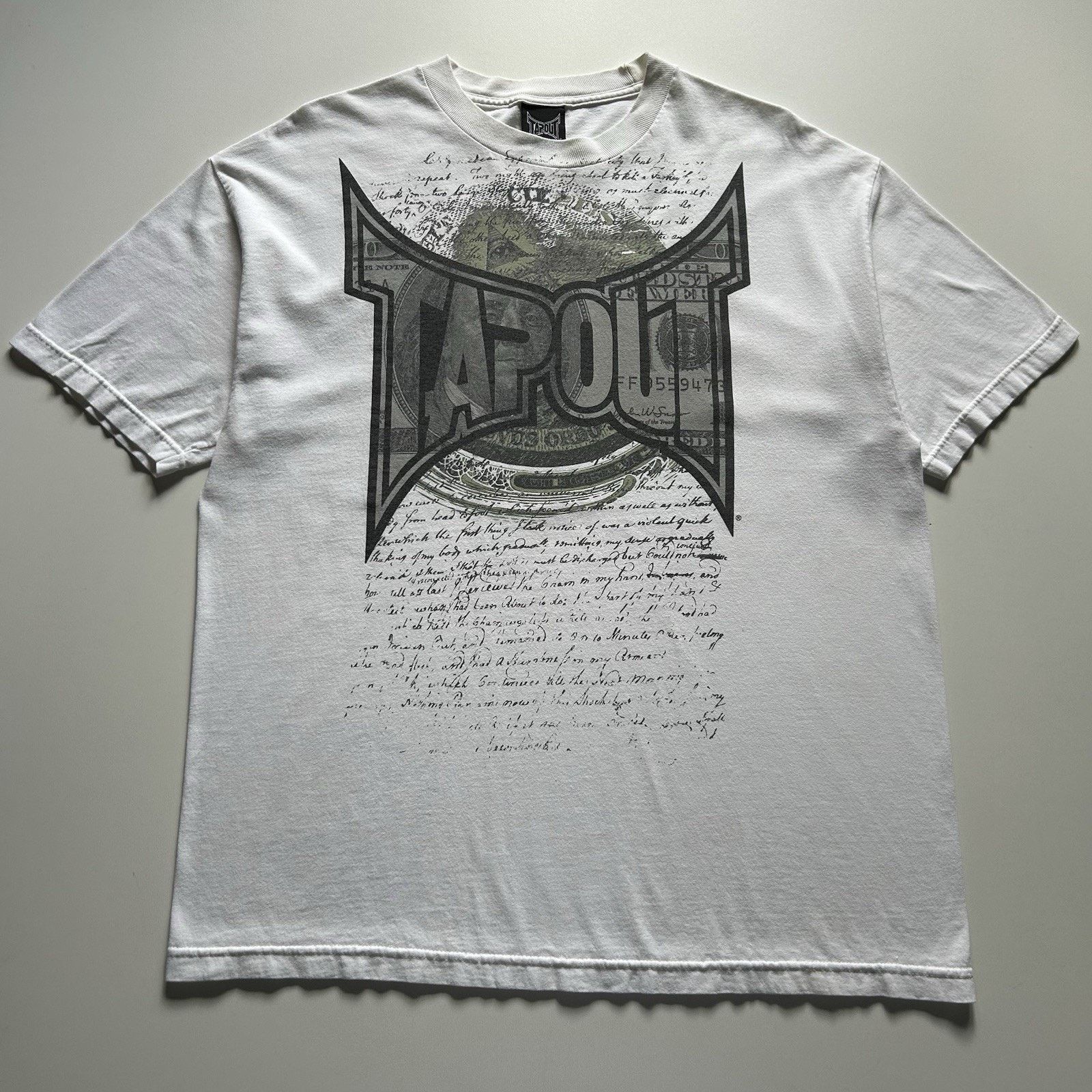 Tapout Vintage Y2K Tapout T-Shirt XL Money Cash Illuminati USA Rare Size US XL / EU 56 / 4 - 1 Thumbnail