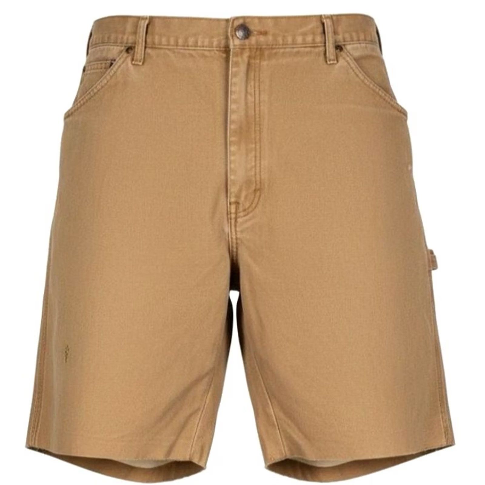 Dickies Dickies Cargo Shorts Mens 38 Brown Canvas Distressed Relaxed Fit Belted Pockets Cargo Pocket Raw Hem 9in Inseam Cotton Size US 38 / EU 54 - 2 Thumbnail