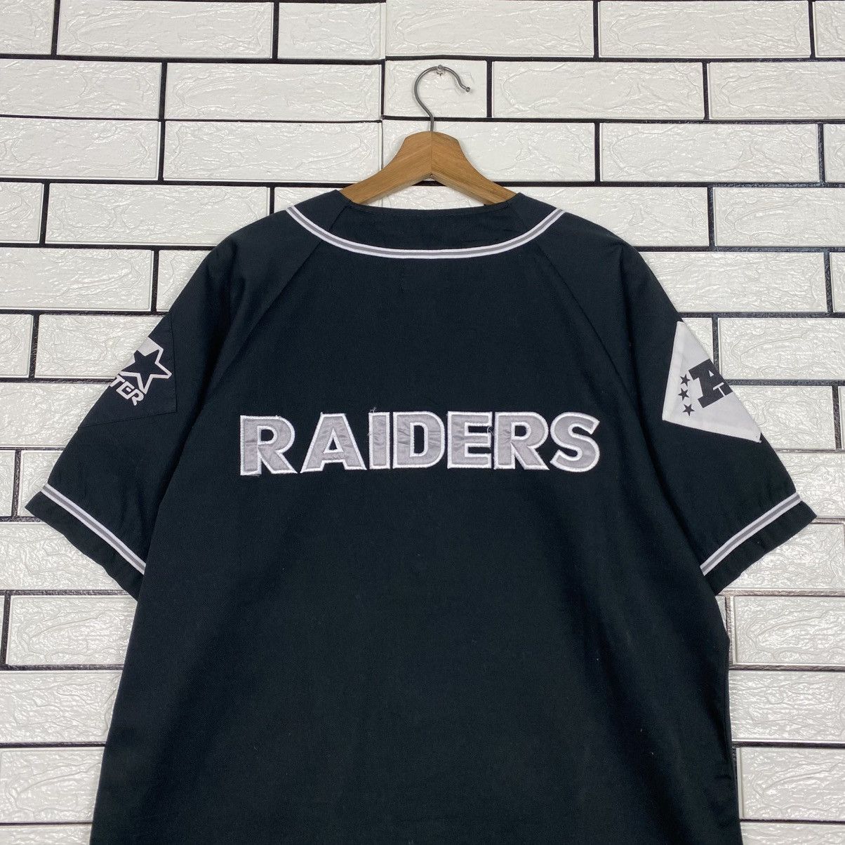 Starter 📌Sportwear Button Shirt Bowling Starter Raiders Big Logo Size US L / EU 52-54 / 3 - 12 Thumbnail
