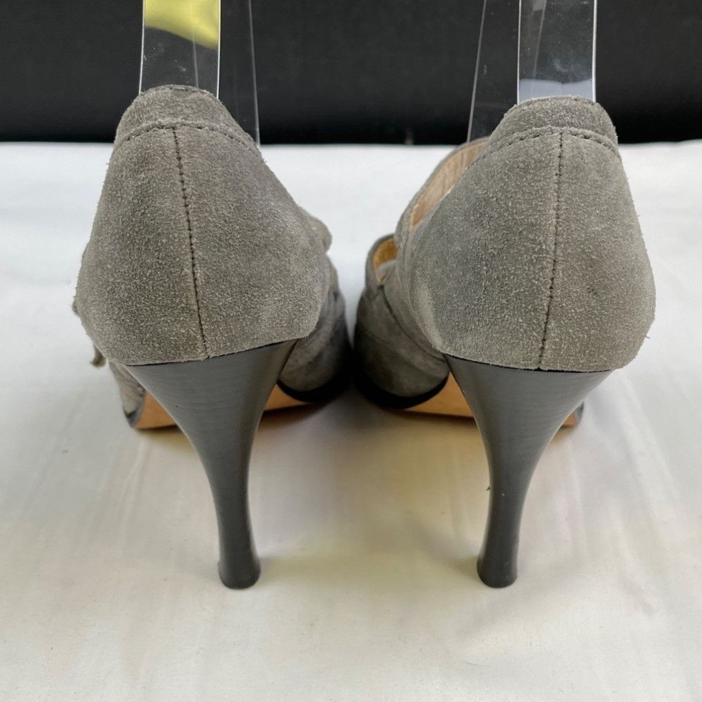 Michael Kors Michael Kors Women's Grey Leather Shoes/Heels Sz 9M SKU 4310 Size US 9 / IT 39 - 2 Thumbnail