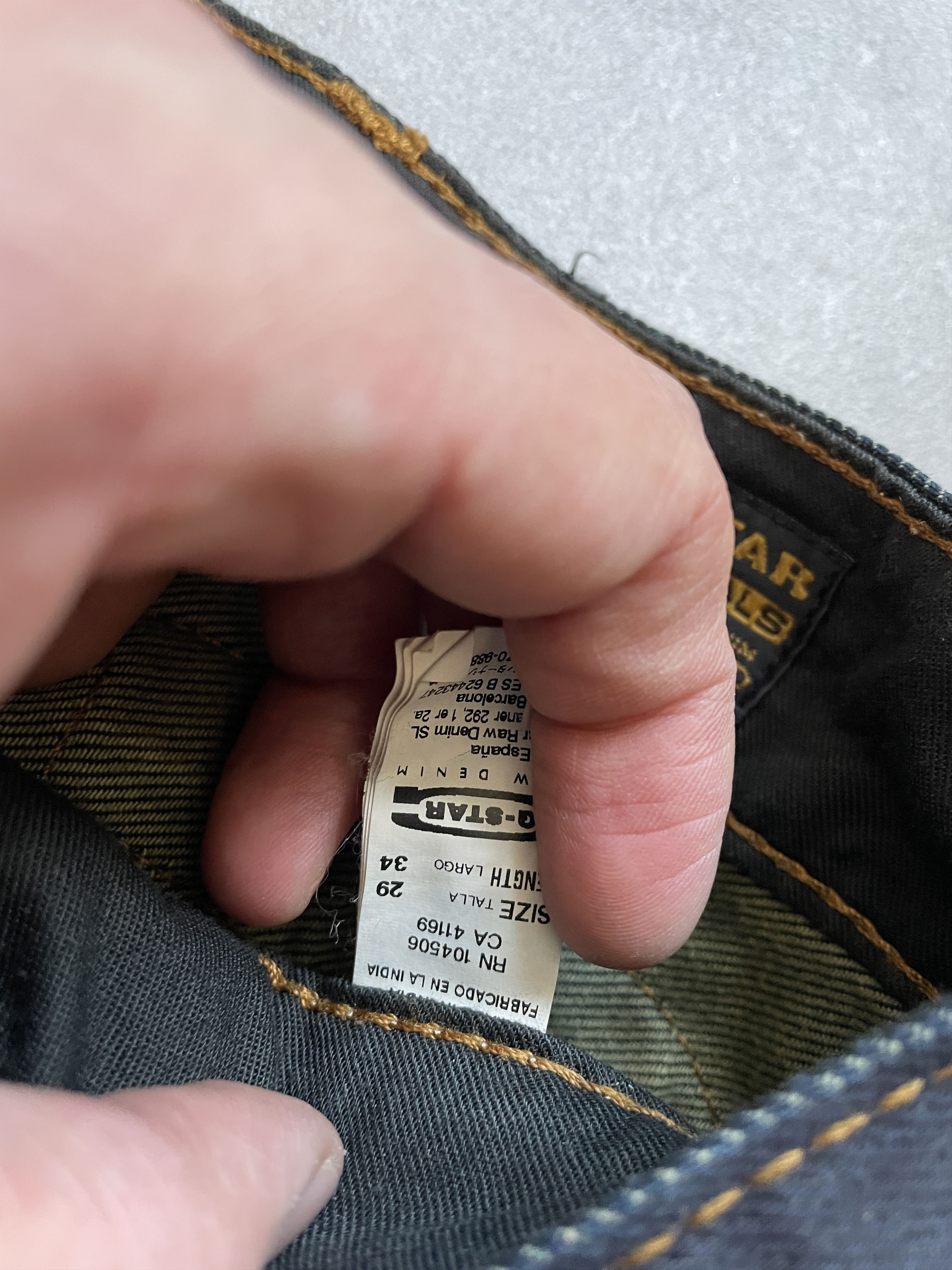 G-Star G-STAR GSTAR RAW DENIM STRAIGHT JEANS JAPANEESE Size US 29 - 5 Thumbnail
