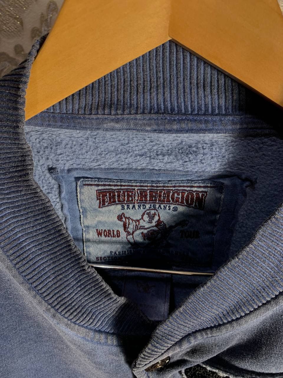 True Religion × Vintage VERY RARE TRUE RELIGION BOMBER JACKET BIG LOGO JAPAN STYLE Size US S / EU 44-46 / 1 - 9 Thumbnail