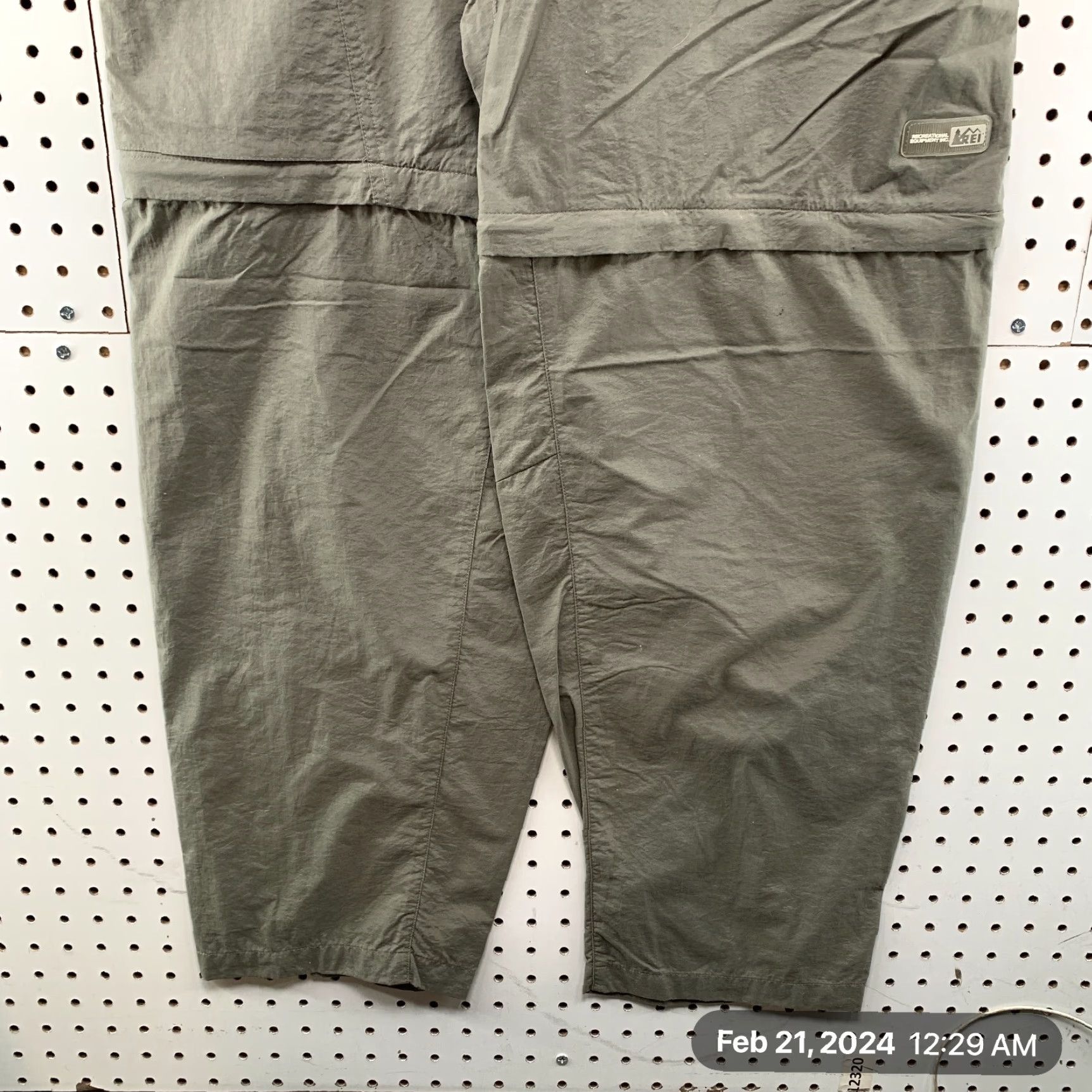 Vintage REI Convertible Cargo Pants Womens Large Beige Outdoor 30x30 Size 36" / US 14 / IT 50 - 4 Thumbnail