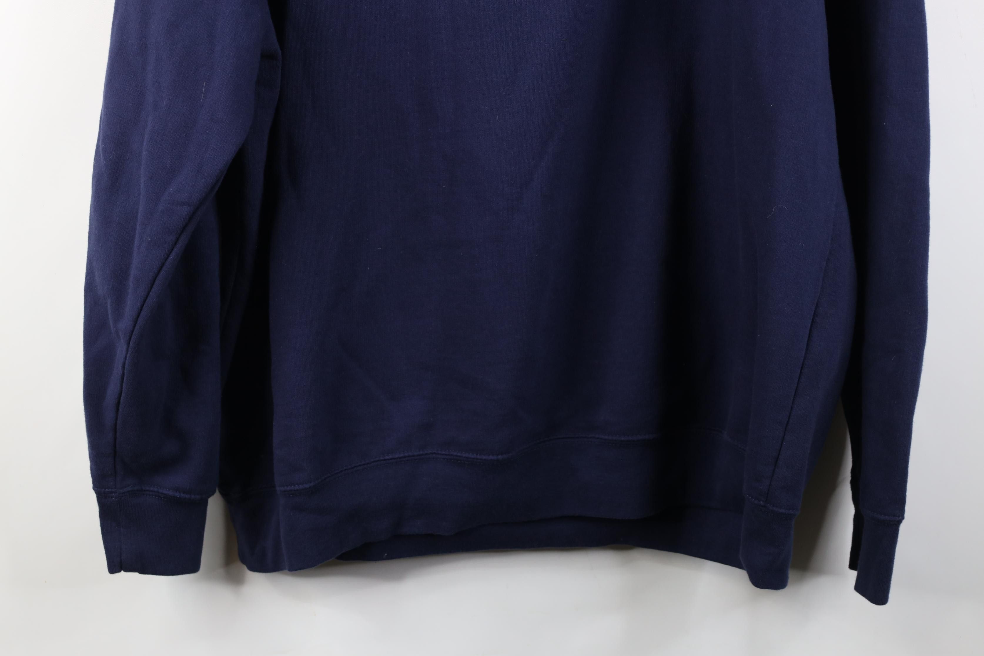 Vintage Vintage 90s Y2K Notre Dame University Hoodie Sweatshirt Blue Size US XL / EU 56 / 4 - 12 Thumbnail