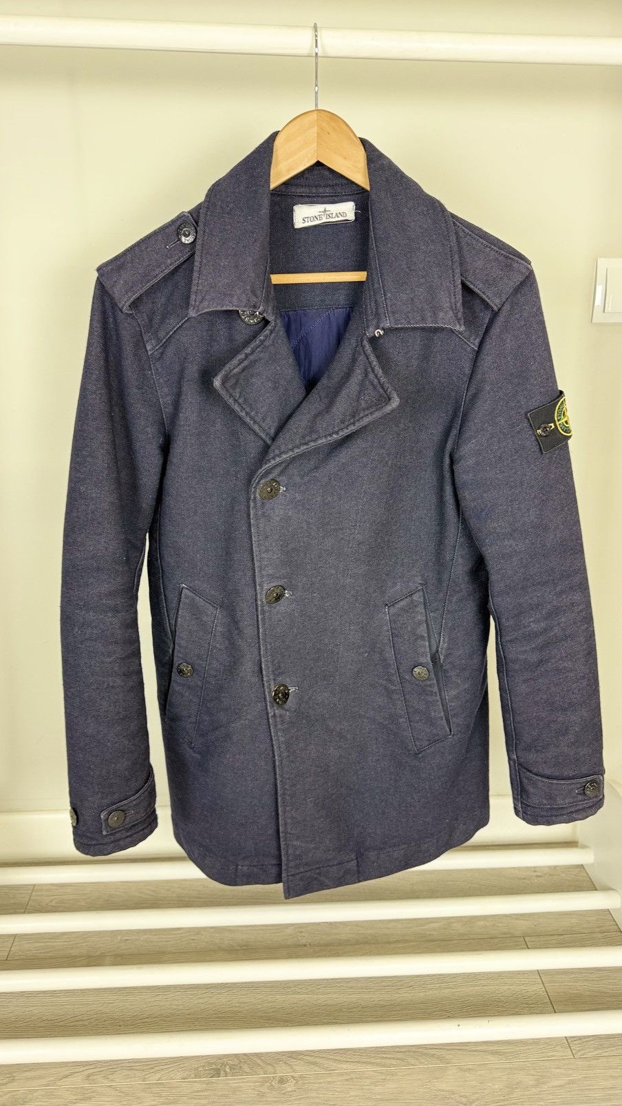 Stone Island Stone Island Saia Doppia Faccia Wool Coat Jacket Size US S / EU 44-46 / 1 - 1 Thumbnail