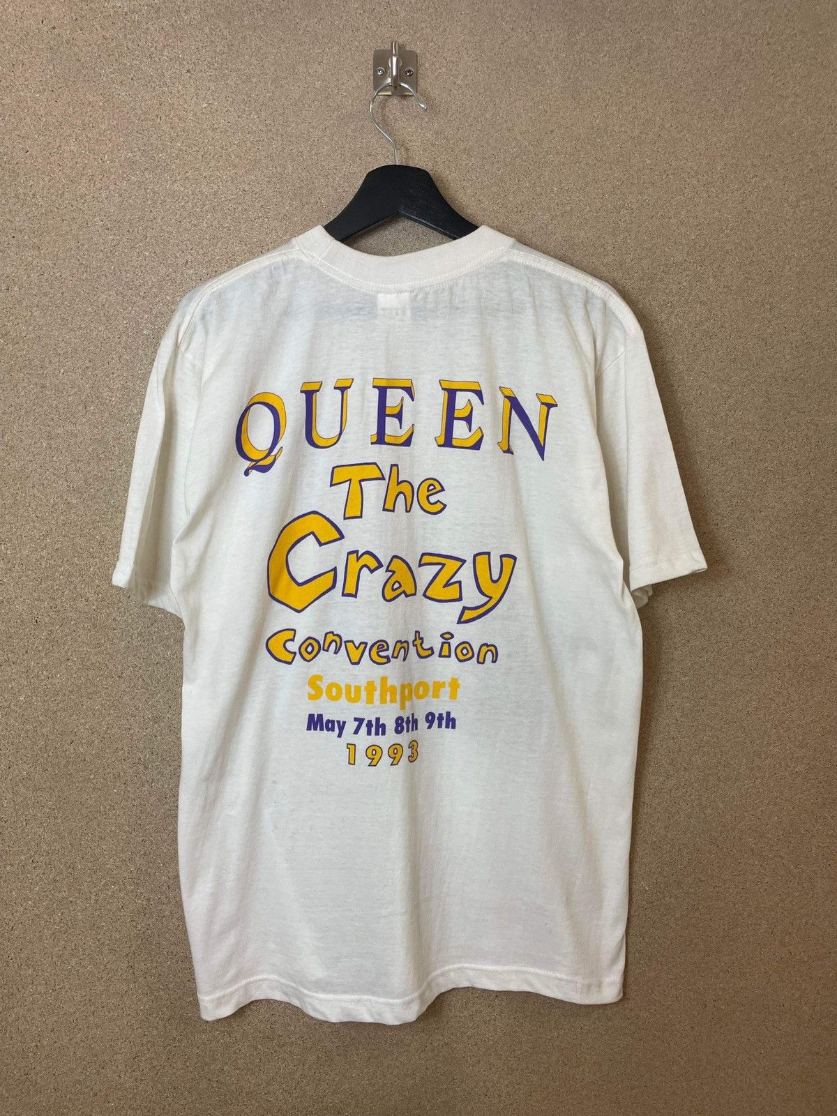Band Tees × Vintage Vintage Queen The Crazy Convention 1992 Tee - L Size US L / EU 52-54 / 3 - 3 Thumbnail