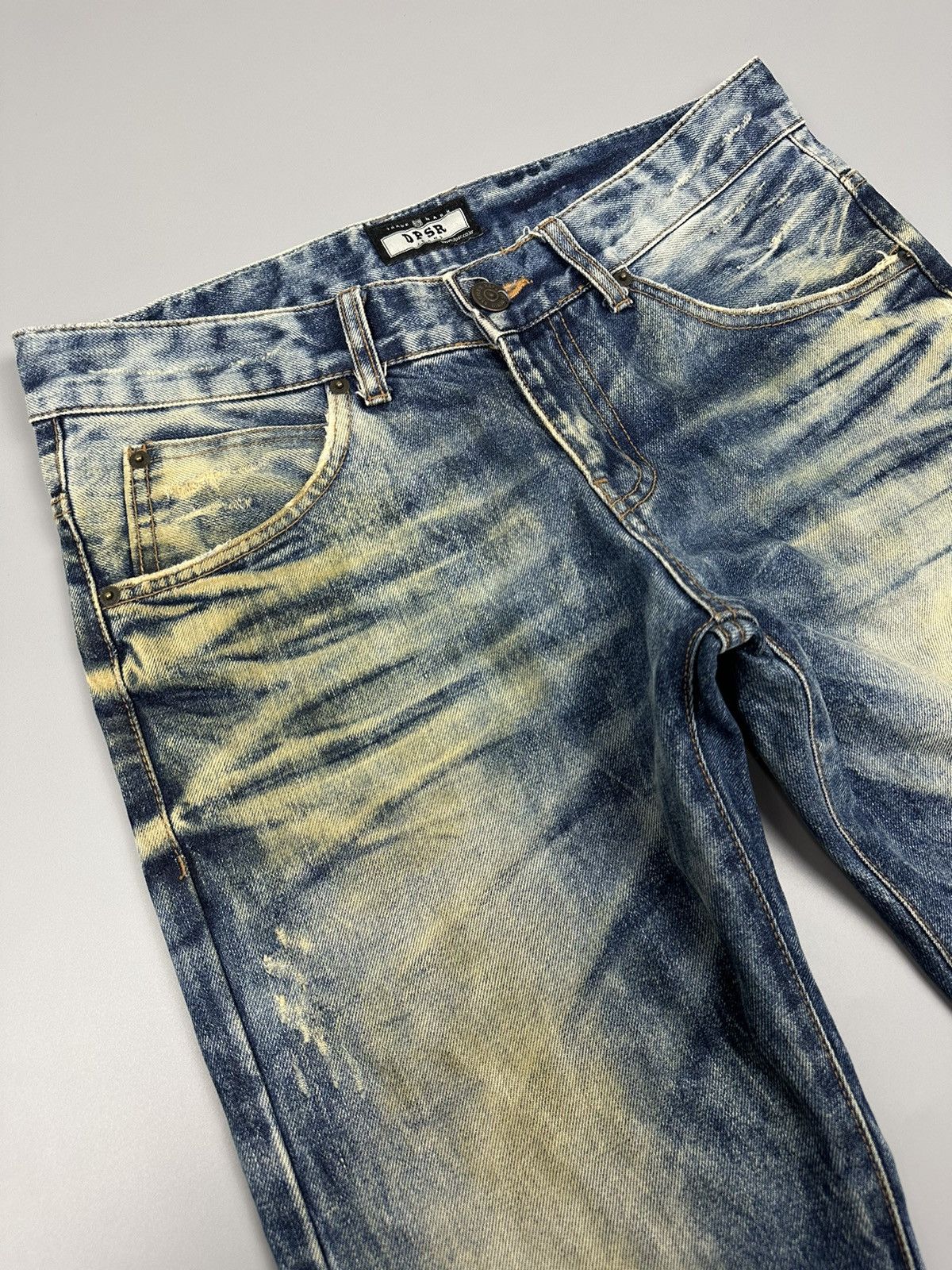 Japanese Brand Vintage Distressed DPSR Acid Washed Denim Size US 33 - 7 Thumbnail
