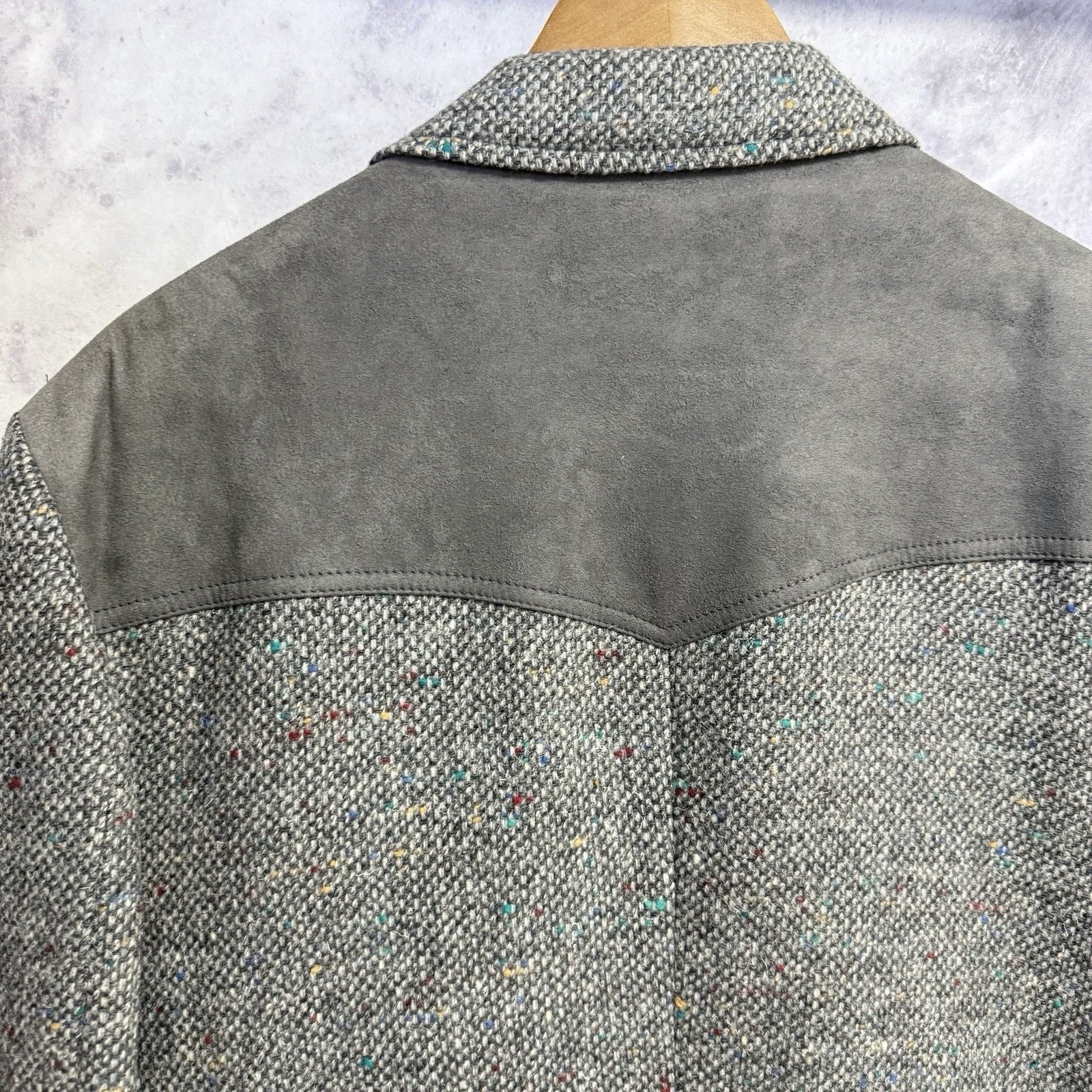 Pendleton Vintage Pendleton Tweed Wool Blazer Sport Coat Mens 44 Gray Size 44R - 9 Thumbnail