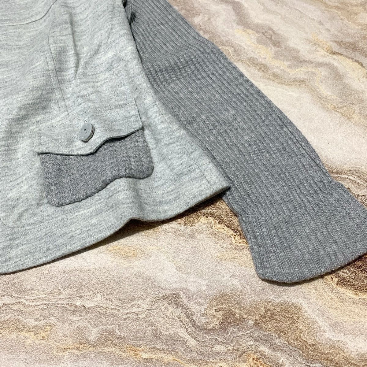 Andre Courreges Vtg 90s Courreges Jacket Grey On Grey Size S / US 4 / IT 40 - 6 Thumbnail