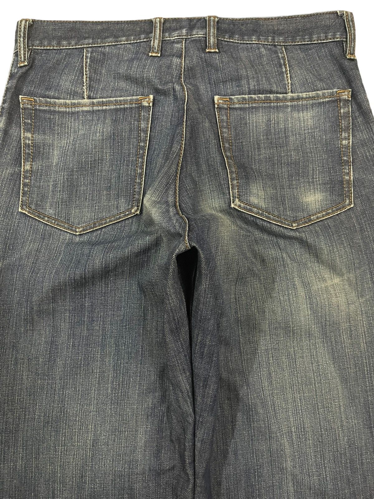 14th Addiction Vintage Japanese Brand Blue Wash Style Loose Jeans Size US 33 - 5 Thumbnail