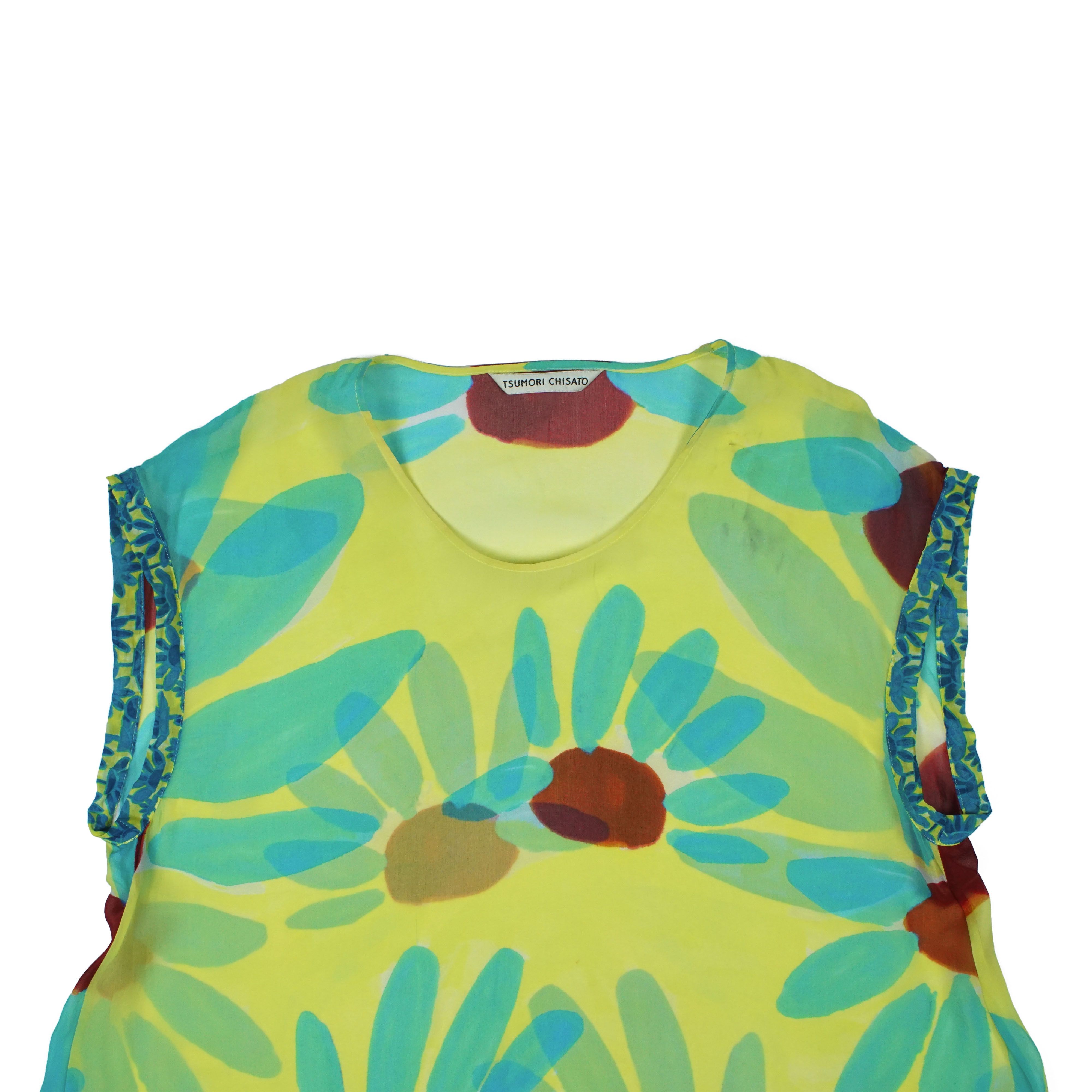 Issey Miyake *NoTariff Tsumori Chisato Floral Dress Size XS / US 0-2 / IT 36-38 - 2 Thumbnail