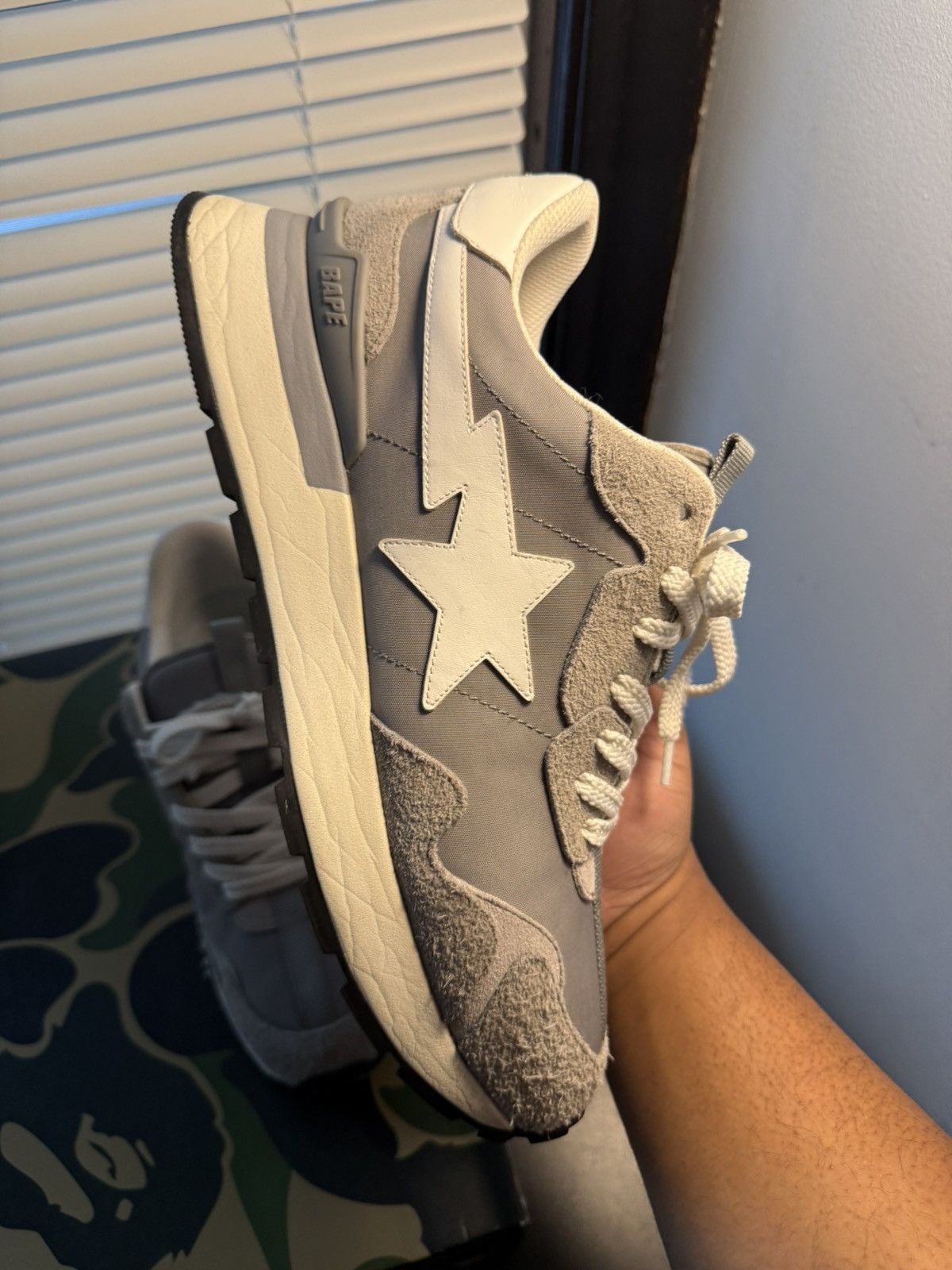 Bape Bape Roadsta Express Grey Size 11 US / 44 EU Size US 11 / EU 44 - 8 Thumbnail