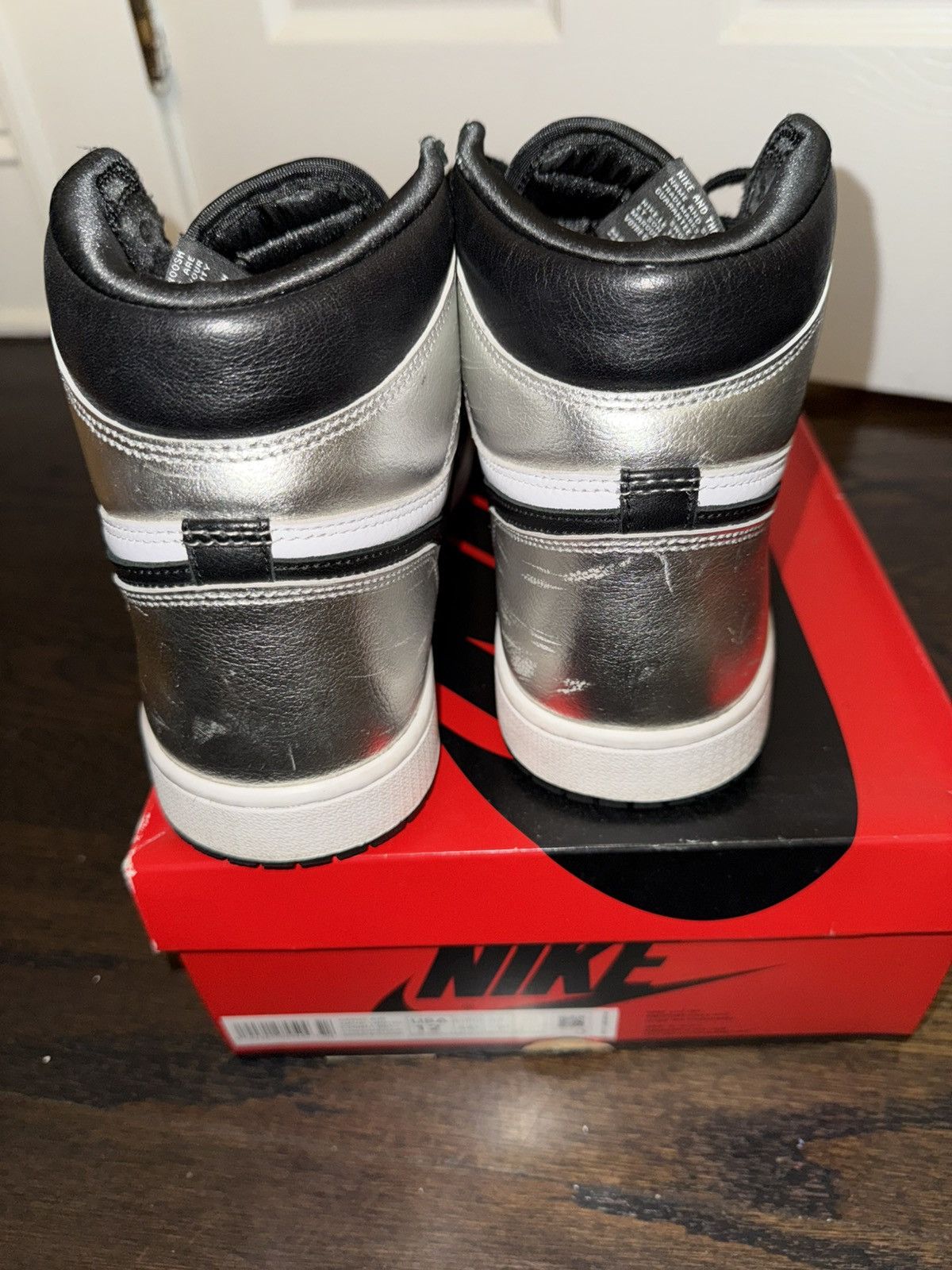 Jordan Brand Jordan 1 silver toes Size US 12 / IT 42 - 4 Thumbnail