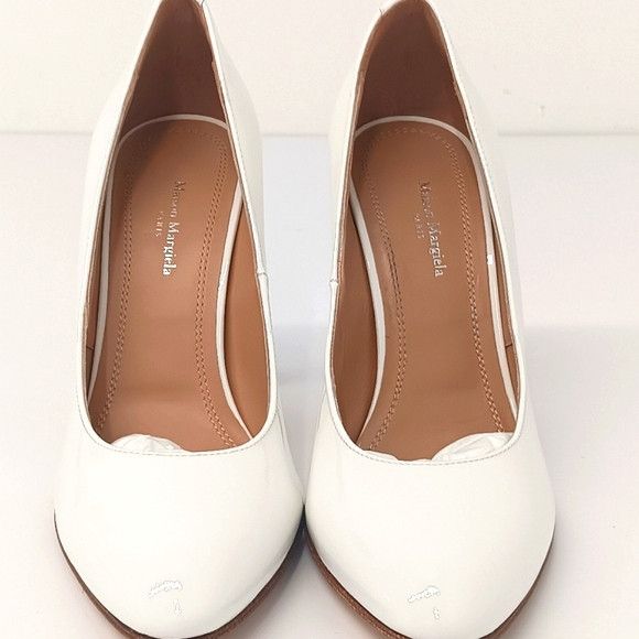 Maison Margiela Maison Margiela White Patent Leather Court Pumps -EU40 Size US 10 / IT 40 - 7 Thumbnail