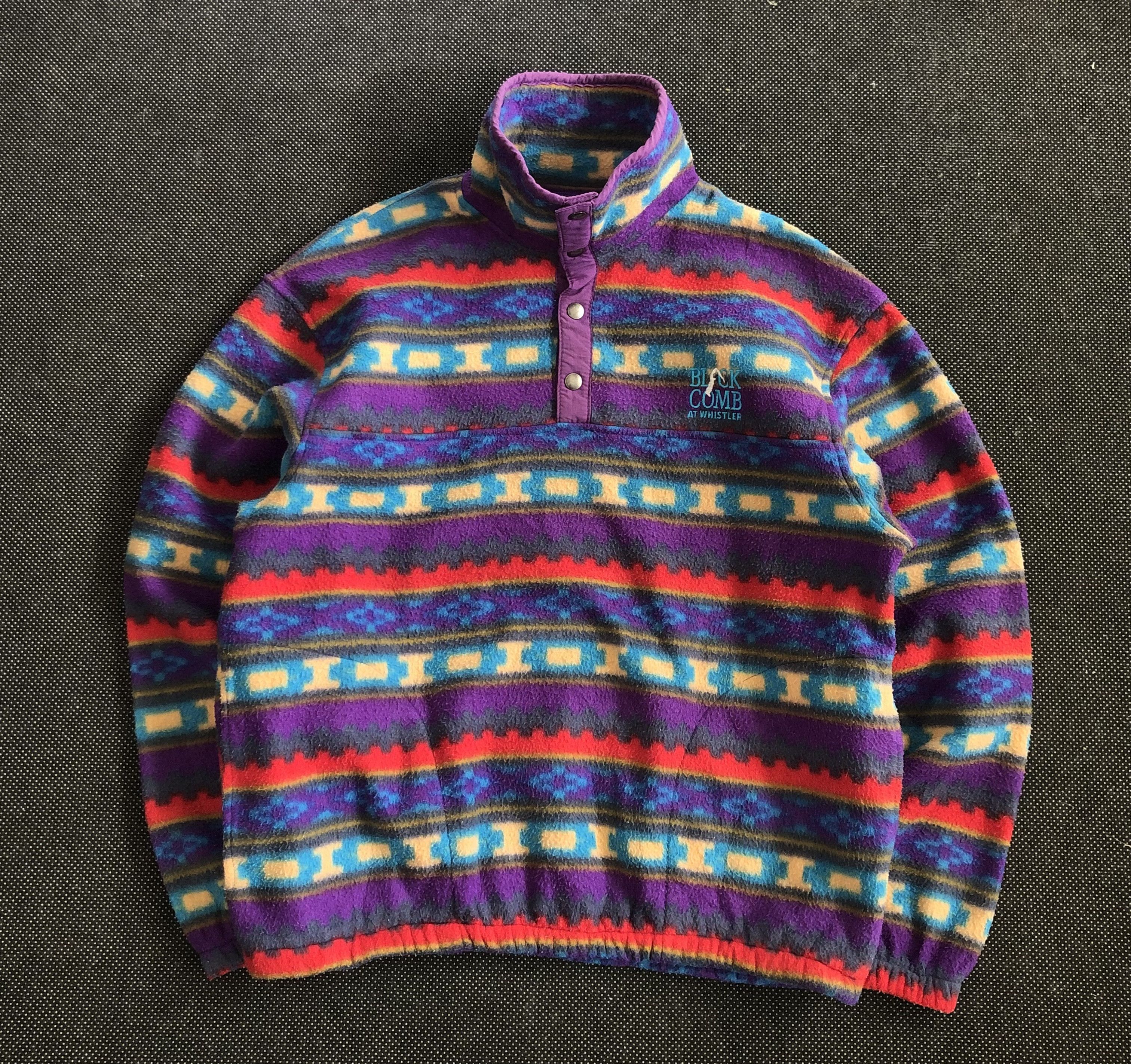 90’S VERBIER WHISTLER BLACKCOMB FLEECE COLORWAYS PULLOVER