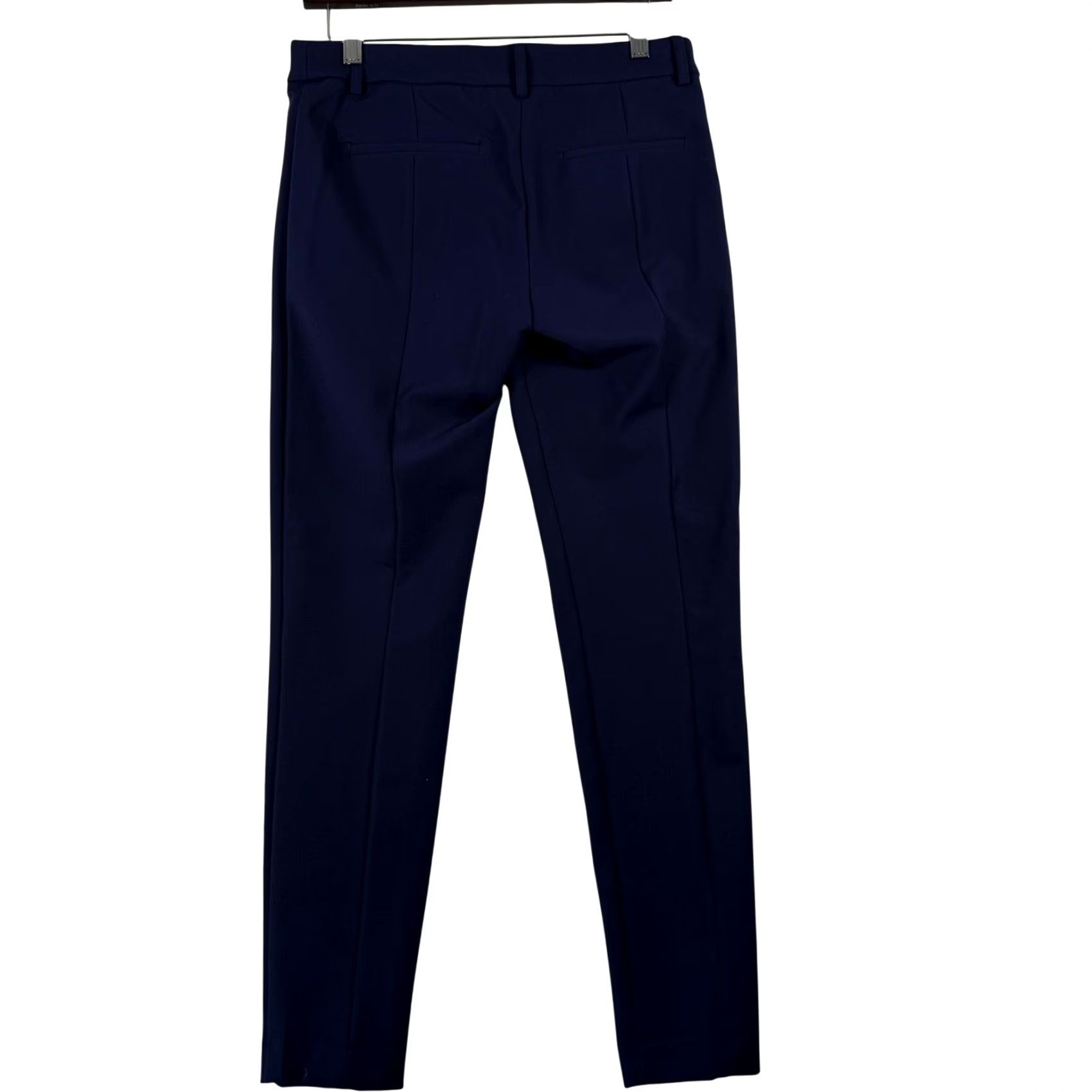 Express Express Womens Pants 6R Navy Blue Stretch Mid Rise Slim Skinny Trousers Workwear EUC Size 28" / US 6 / IT 42 - 3 Thumbnail