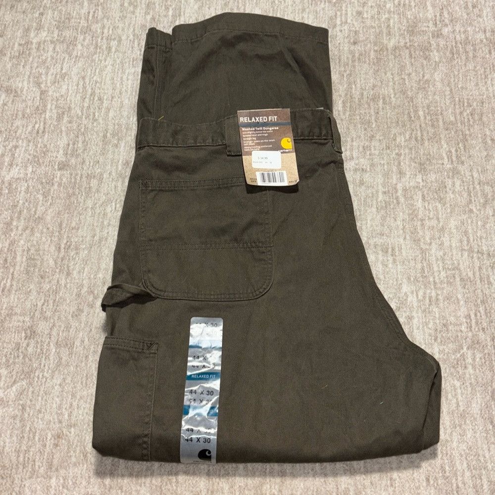 Carhartt NWT Carhartt will carpenter pants 44 x 30 army green relaxe Size US 44 / EU 60 - 1 Thumbnail