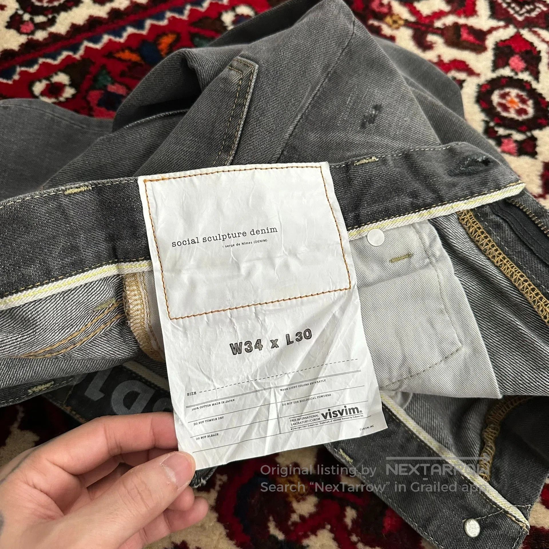 Visvim visvim 17aw 03D10 Washed Jeans. Size US 34 / EU 50 - 8 Thumbnail