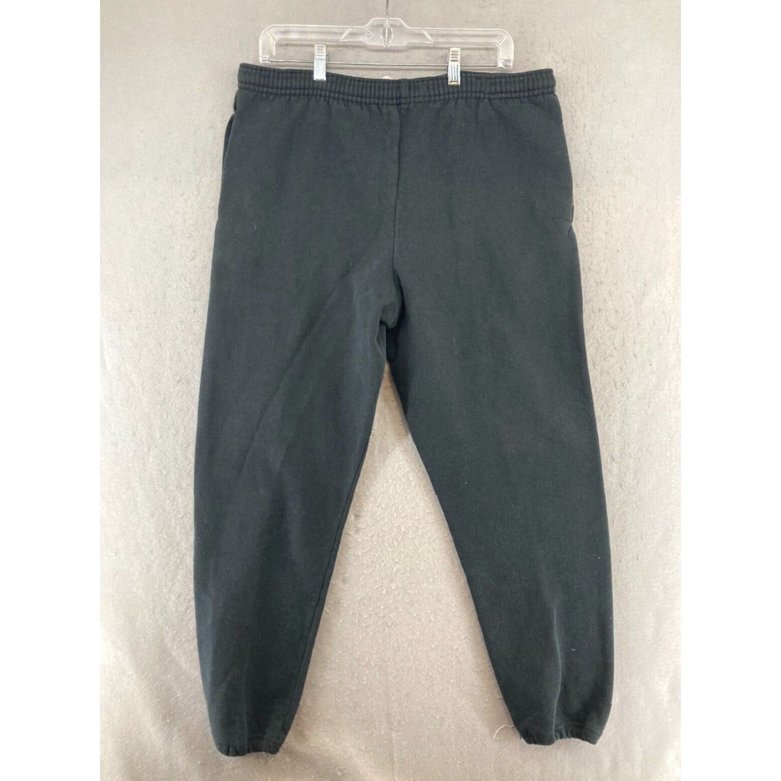Jerzees VINTAGE JERZEES Super Sweats Jogger Pants Medium Black NASCAR 90s Mens Size US 31 - 7 Thumbnail