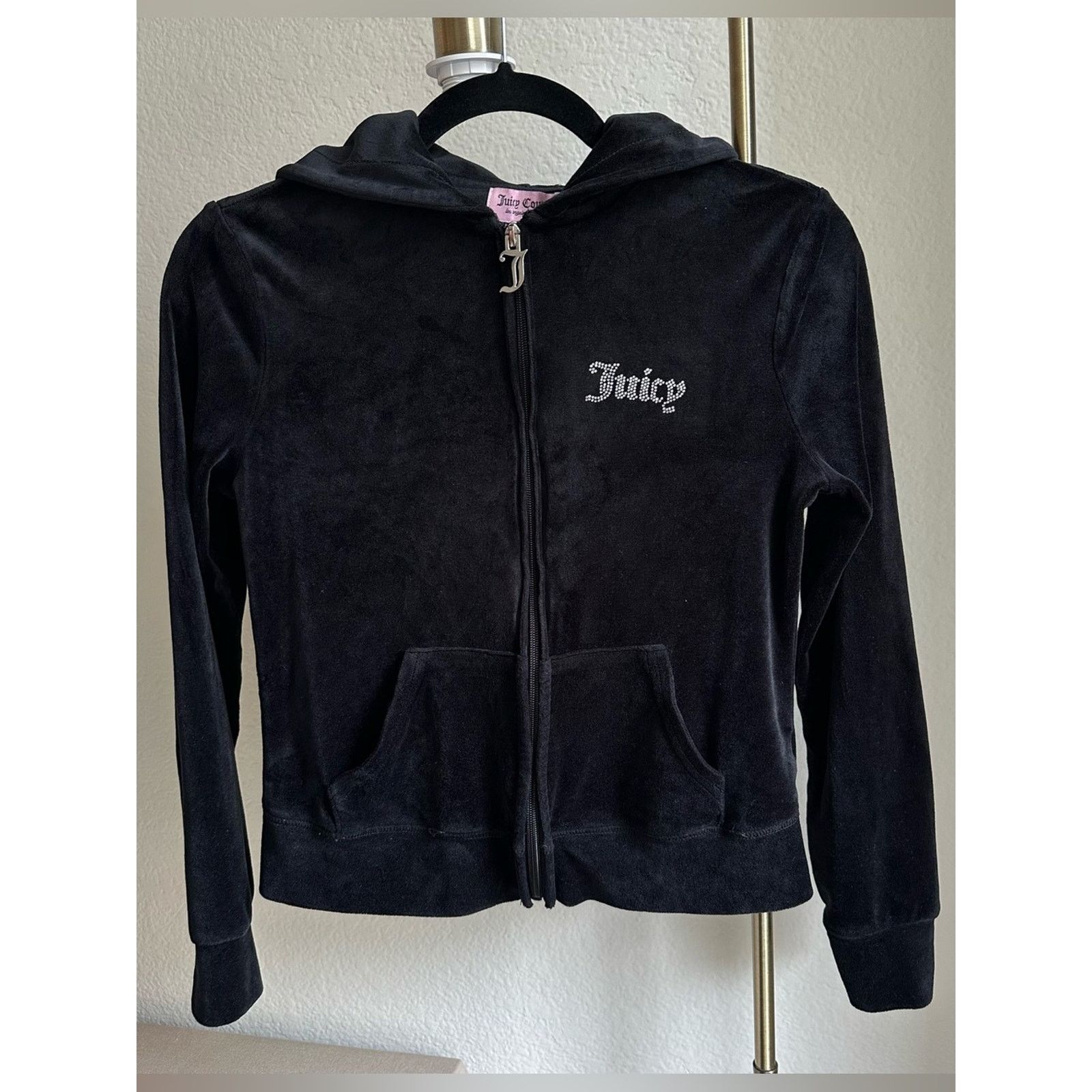 Juicy Couture Juicy Couture Black Zip Up Jacket Size XS / US 0-2 / IT 36-38 - 1 Thumbnail