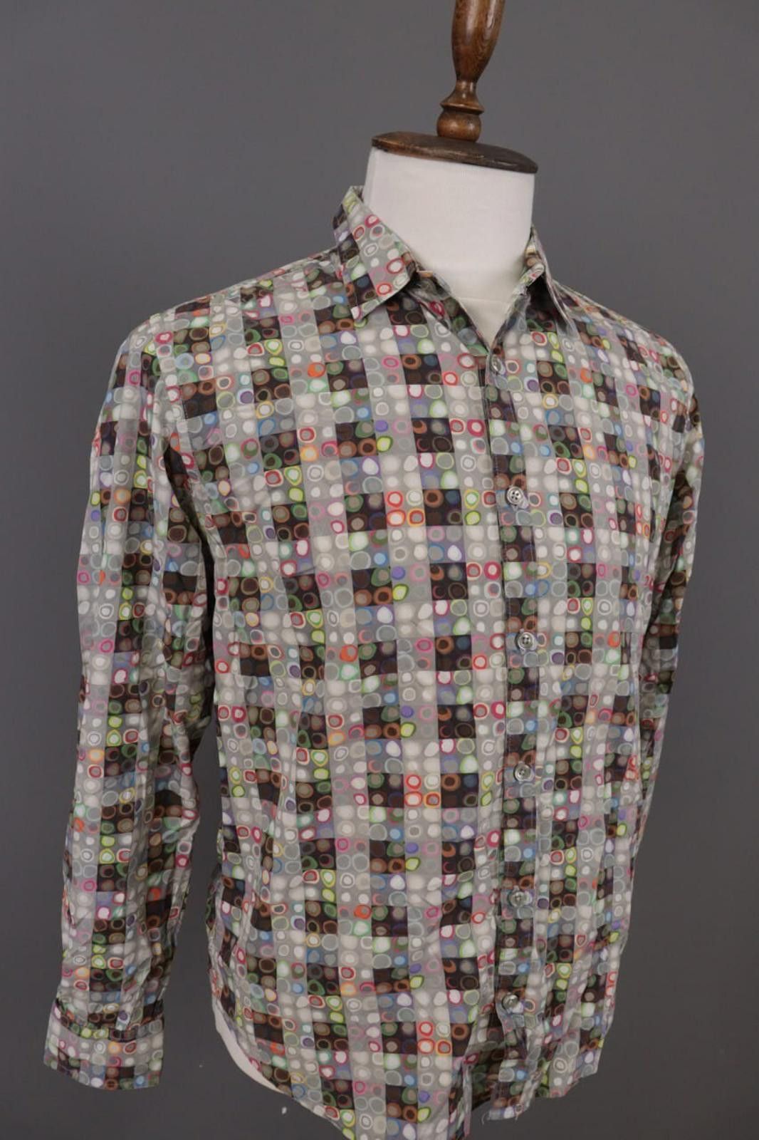 Desigual Desigual Regular Fit Multicolor Printet Shirt Sz L Size US L / EU 52-54 / 3 - 6 Thumbnail