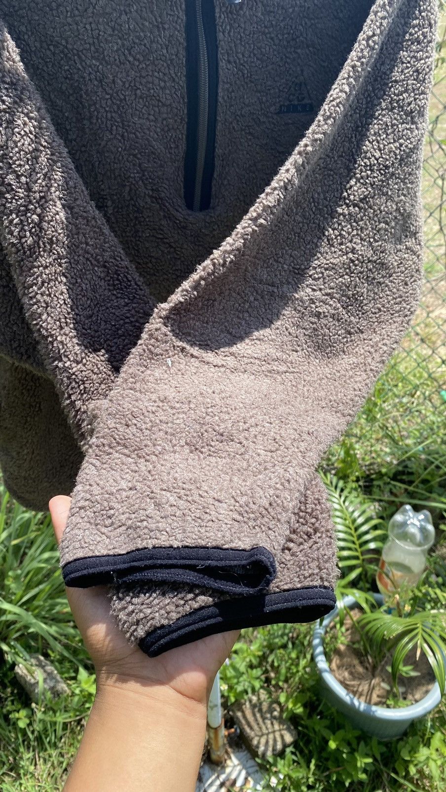 Nike ACG × Vintage 90s Nike ACG Sherpa Brown Fleece -M- Size US M / EU 48-50 / 2 - 10 Thumbnail