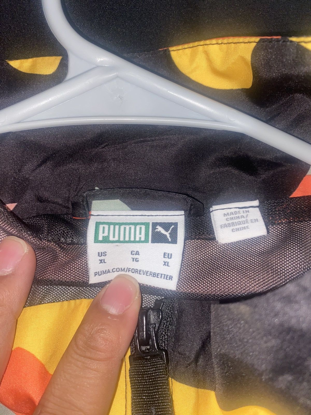 Puma Puma Windbreaker Jacket - Abstract Camo/Geometric Print Size US XL / EU 56 / 4 - 4 Thumbnail