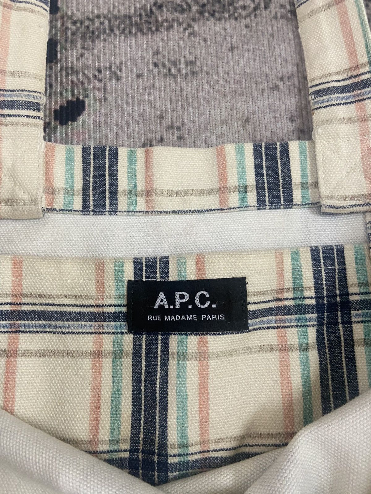 A.P.C. A.P.C. Plaid Tote Bag Size ONE SIZE - 5 Thumbnail