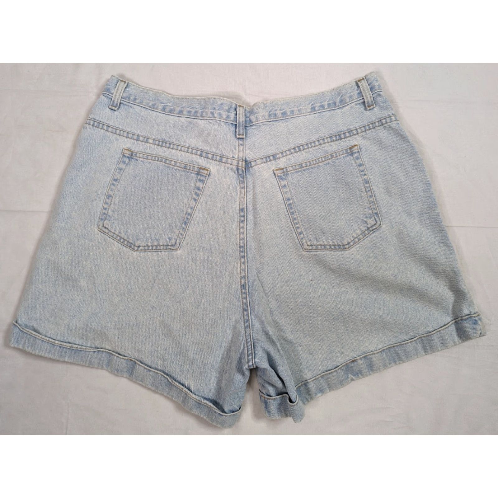 Vintage VINTAGE 90s Denim Jean Shorts Mom High Rise 90's Size 22 100% Cotton 38" S3W Blue Womens Plus Relaxed Fit Size 40" / US 18 - 2 Thumbnail