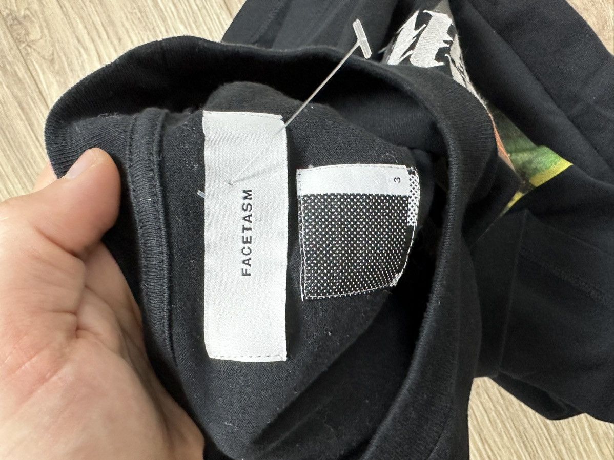 Facetasm Facetasm Men's 100% Cotton Crewneck S/S T-Shirt Black japan Size US S / EU 44-46 / 1 - 7 Thumbnail