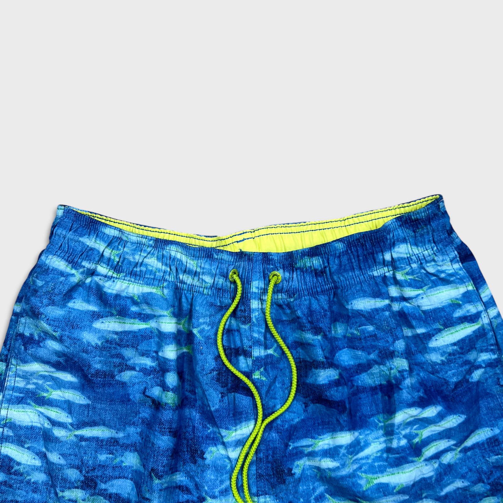 Nautica × Vintage Nautica Shorts Medium AOP Graphic Fish Lined Pocketed 90s Size US 30 / EU 46 - 2 Thumbnail