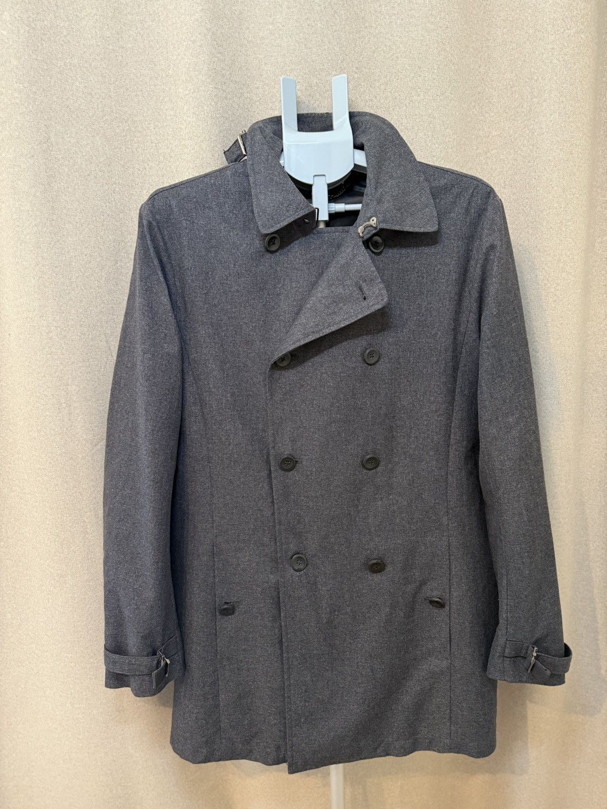 Armani Exchange Armani Exchange Gray Double Breasted Coat size M Size US M / EU 48-50 / 2 - 2 Thumbnail