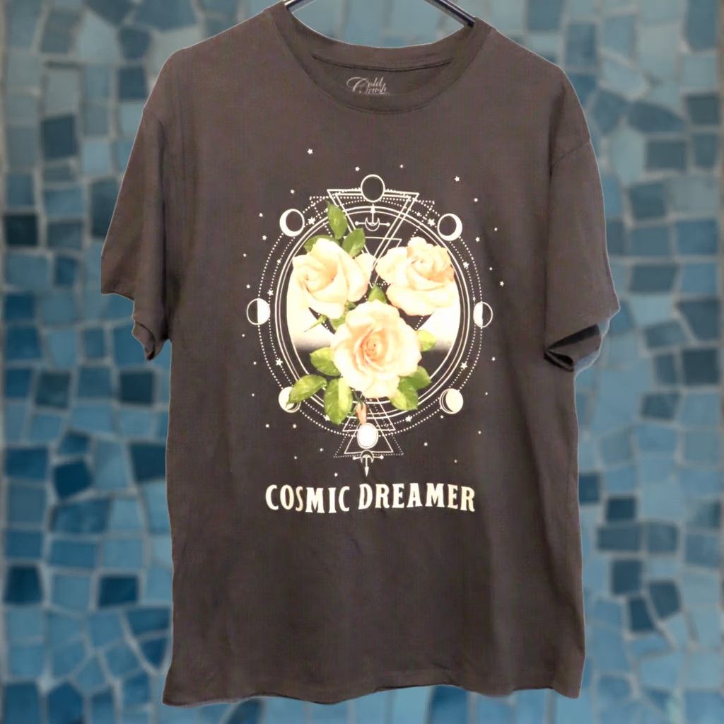 Vintage Cold Crush Womens Gray Cosmic Dreamer Short Sleeve T-Shirt Medium Size M / US 6-8 / IT 42-44 - 1 Thumbnail