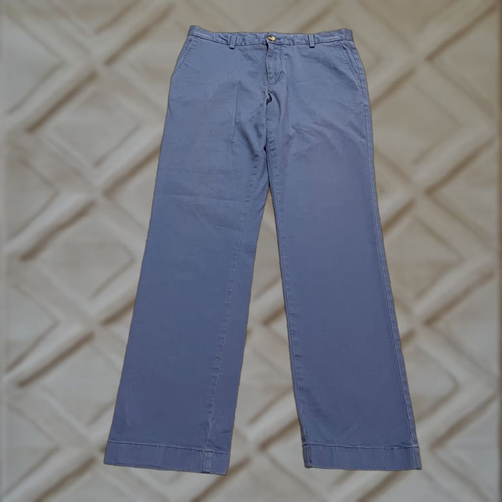 Vineyard Vines Vineyard Vines Breaker Chino Pants Mens 32x32 Blue Straight Leg Cotton Stretch Size US 32 / EU 48 - 1 Thumbnail