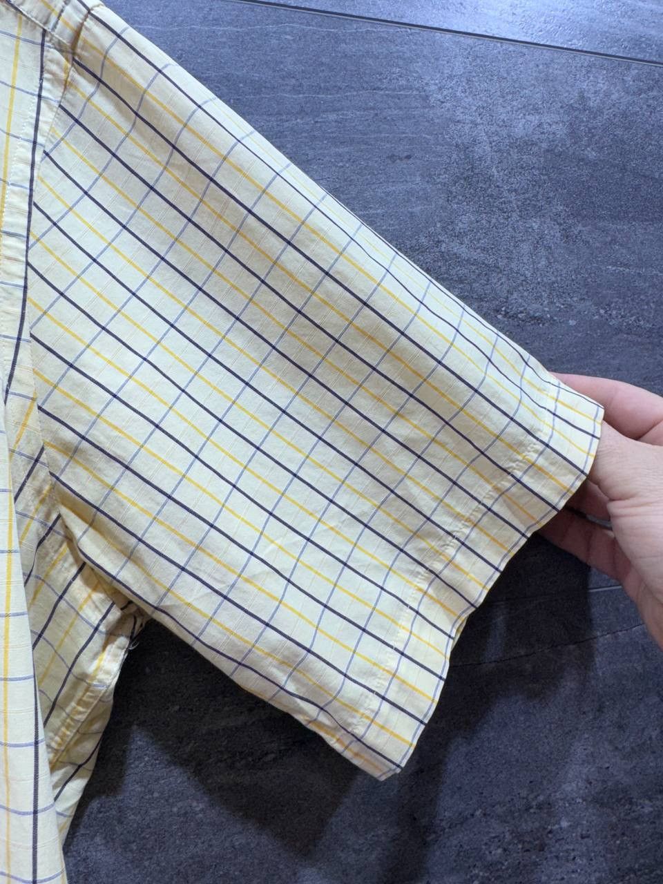 Yves Saint Laurent Vintage Yves Saint Laurent YSL Mens Short Sleeve Shirt Plaid Size US L / EU 52-54 / 3 - 5 Thumbnail