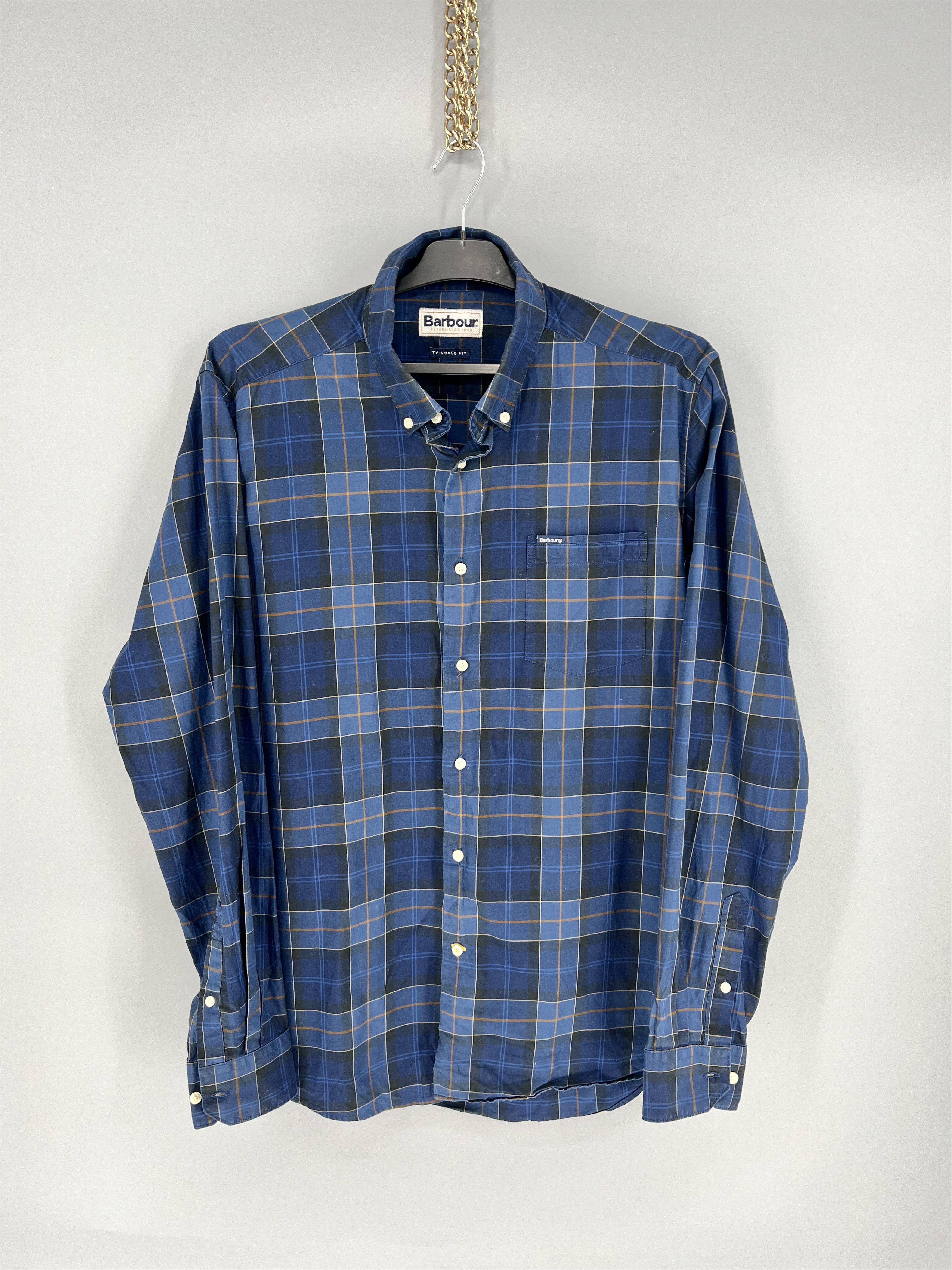 Barbour Vintage Barbour Plaid Blake Cotton Flannel Casual Size US L / EU 52-54 / 3 - 1 Thumbnail