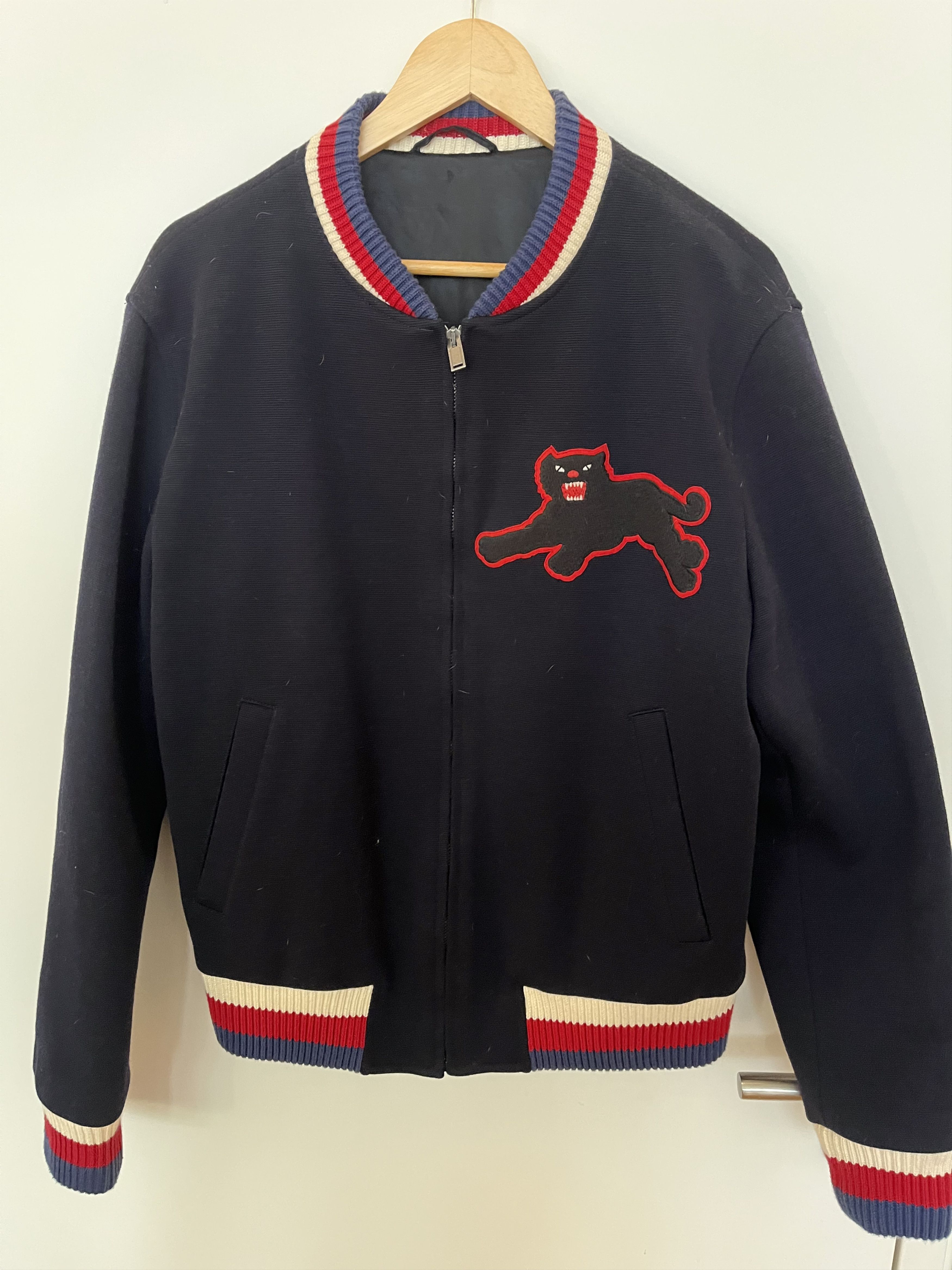 Gucci Bomber/College Jacket with Panther Size US L / EU 52-54 / 3 - 1 Thumbnail