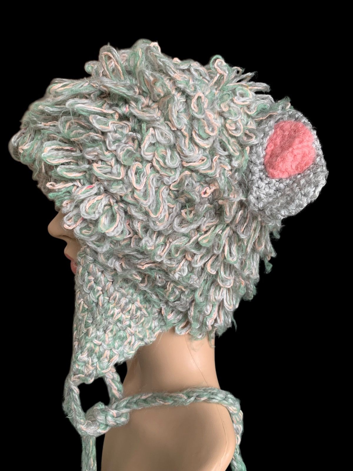 Designer × Japanese Brand × Kapital CA4LA Knitted Fur Beanie Hat Hand Made Japanese Style Size ONE SIZE - 10 Thumbnail